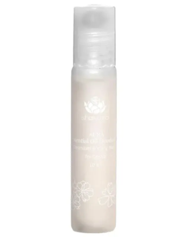 Shankara Aura Roll-On Oil Deodorant for Men and Women, with Pure Essential Oils Geranium and Ylang Ylang, Suitable for All Skin Types - Chemical-Free, Alcohol-Free Natural Aromatherapy Fragrance for Long-Lasting Freshness (10ml)