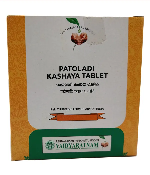 Vaidyaratnam Patoladi Kashayam Gulika Tablets