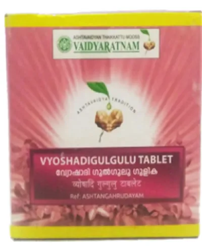 Vaidyaratnam Vyoshadi Gulgulu Tablet