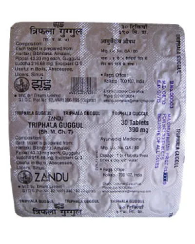 Zandu Triphala Guggulu Guti